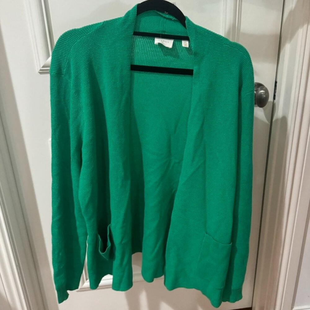 Green Oversized Cardigan